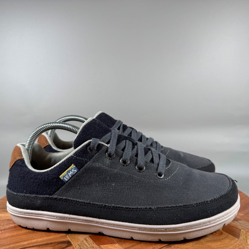 Lems Chillum Varsity Blue Minimalist Barefoot Sneakers Mens 8.5 Womens 10 Canvas
